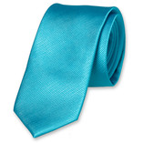 Cravate slim turquoise - Thumbnail 1