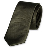 Cravate slim vert foncé - Thumbnail 1