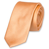 Cravate slim orange pêche - Thumbnail 1