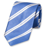 Cravate XL bleu/ blanc rayé - Thumbnail 1