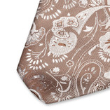 Cravate Paisley beige - Thumbnail 2