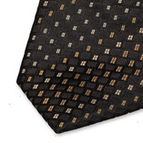 Cravate noir/beige - Thumbnail 2