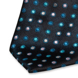 Cravate à pois turquoise/bleu - Thumbnail 2