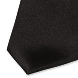 Cravate satin noire - Thumbnail 2