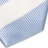 Cravate bleu ciel/blanc - Thumbnail 2