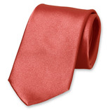 Cravate satin corail - Thumbnail 1