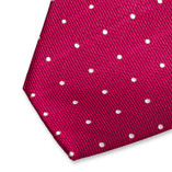 Cravate fuchsia à pois - Thumbnail 2