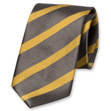 Cravate gris/jaune - Thumbnail 1