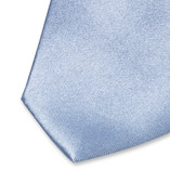 Cravate satin bleue - Thumbnail 2