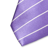 Cravate lilas rayée - Thumbnail 2