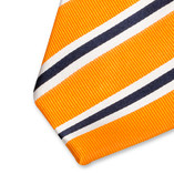 Cravate orange à rayures - Thumbnail 2