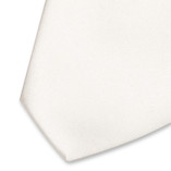 Cravate satin blanche - Thumbnail 2