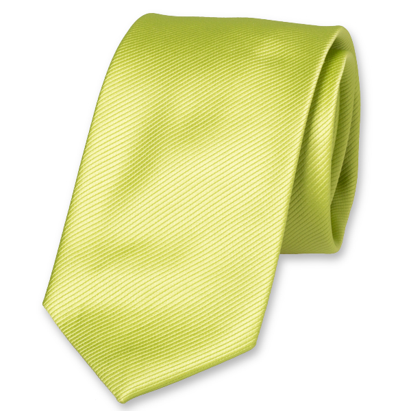 Cravate en polyester lime (1)