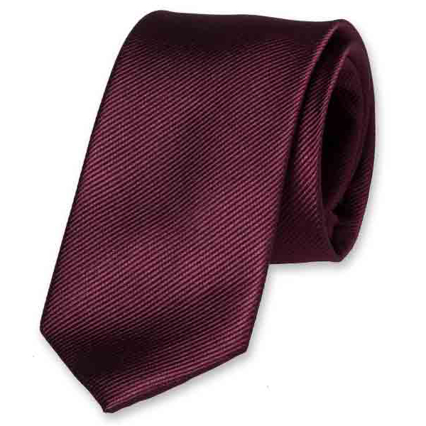 Cravate slim aubergine (1)