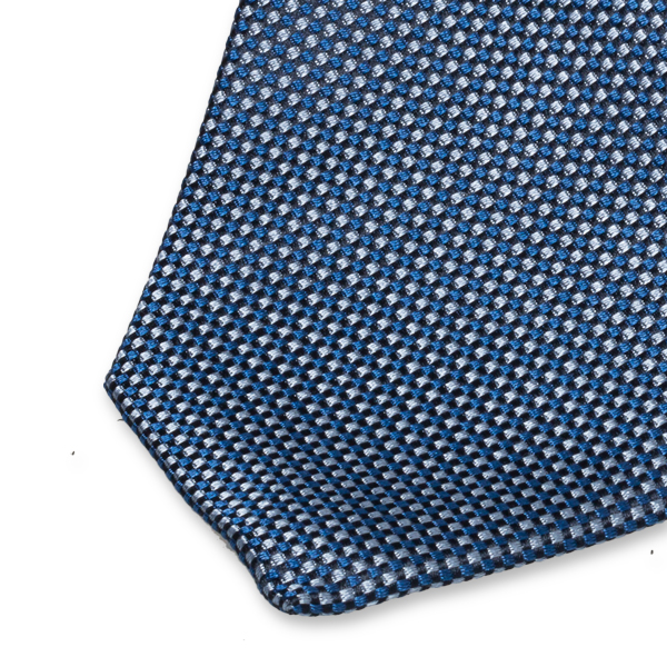 Cravate en deux nuances de bleu (2)