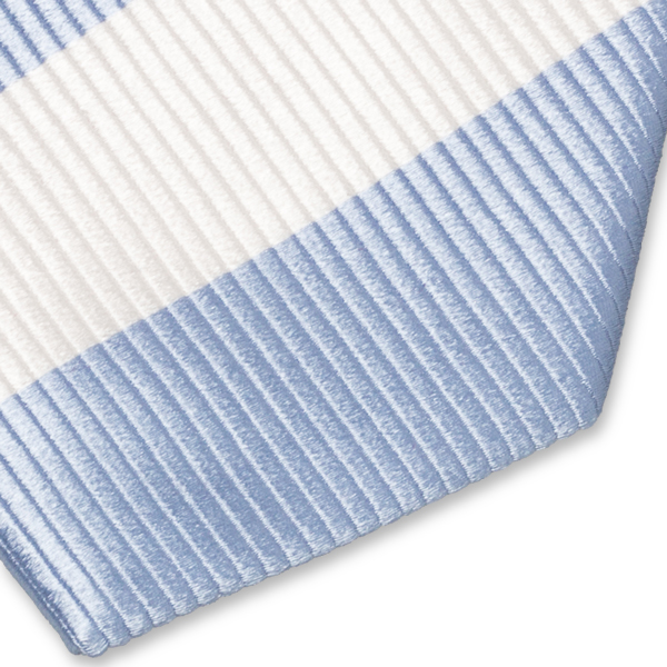 Cravate bleu ciel/blanc (2)
