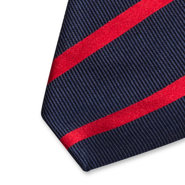 Cravate bleu foncé /rouge (2)