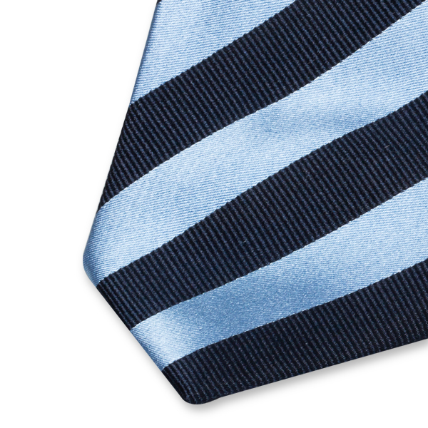 Cravate bleu marine/bleu (2)