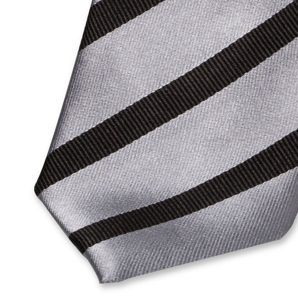 Cravate gris/noir (2)