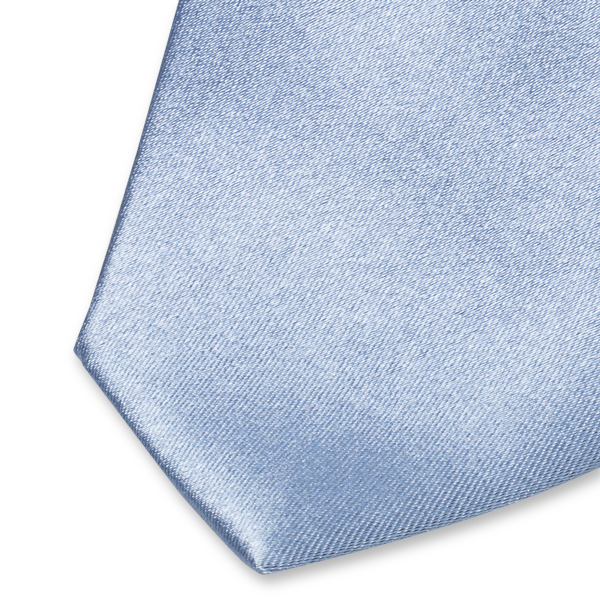 Cravate satin bleue (2)