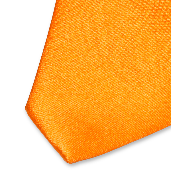 Cravate satin orange (2)