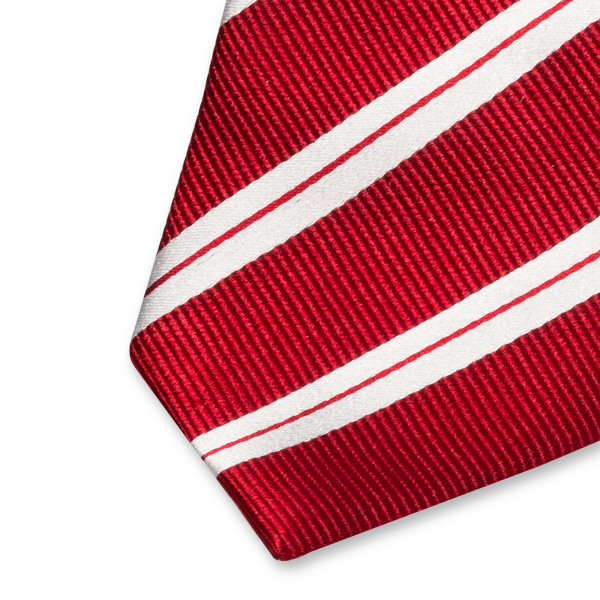 Cravate rouge/blanc (2)