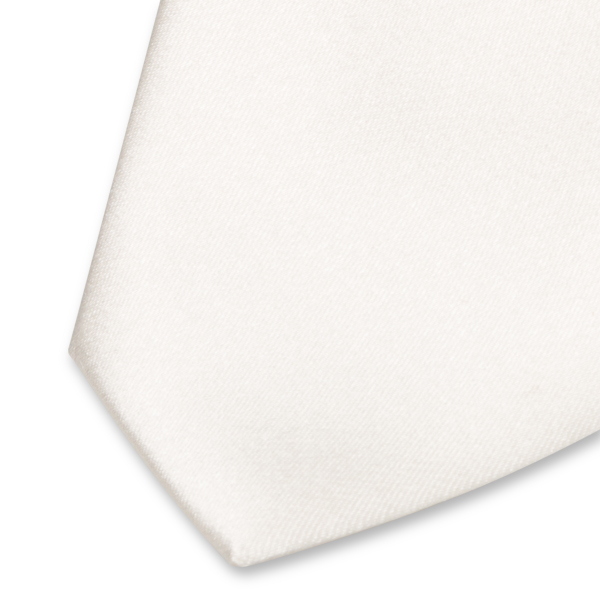 Cravate satin blanche (2)