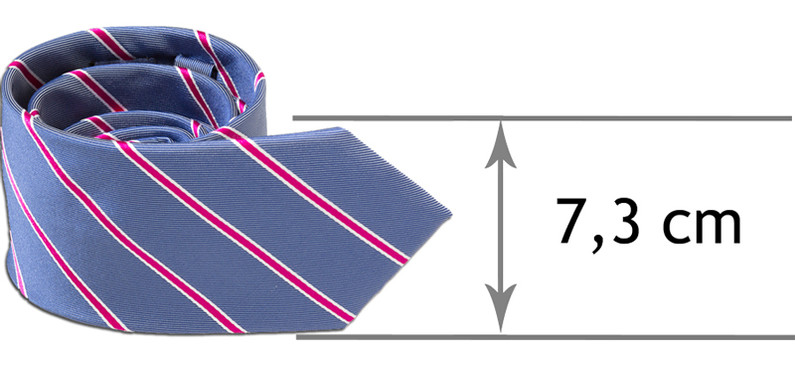 dimensions de la cravate